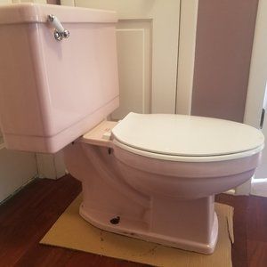 Vintage Pink Toilet